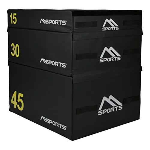 MSPORTS Plyo Box Professional 3 Parti | Jump Box Set • Plyo Box • Jump Box • Allenamento pliometrico
