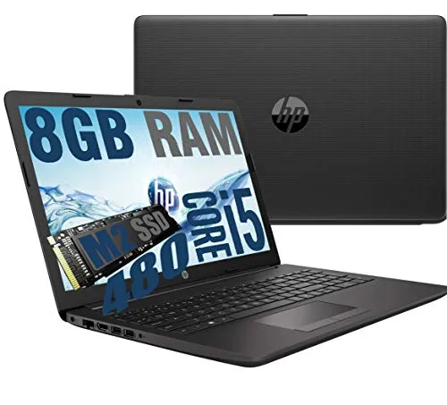 Notebook HP i5 250 G7 Portatile Display Full HD da 15.6" Cpu Intel Quad core i5-1035G7 1,6Ghz a 3,7Ghz /Ram 8Gb DDR4 /SSD M2 512GB /VGA INTEL UHD /Hdmi Dvd Rw Wifi Bluetooth /Windows 10 pro