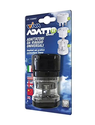 Viva adattatore da viaggio tower adattatore spine rete universali , m