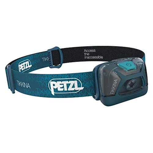 PETZL, E91ABC, Tikkina Torcia a Fascia LED Blu Unisex-Adult, Blau, Taglia Unica