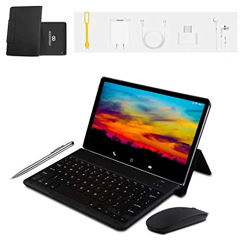 4G Tablet 10 Pollici con Wifi Offerte Android 9.0 Certificato Google GMS Tablet PC 4GB RAM 64GB/128GB Espandibili 8500mAh Tablet in Offerta Dual SIM 8MP Fotocamera Tablet Android Bluetooth OTG（Nero）