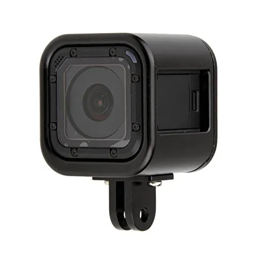 SODIAL Telaio di protezione custodia in lega di alluminio Telaio per videocamera GoPro Hero 4/5 Session Go Pro Sport Accessori fotocamera nera