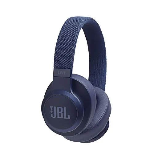 JBL LIVE 500BT - Cuffie Over-Ear Wireless Bluetooth, Con Alexa integrata e Assistente Google, Fino a 30h di Autonomia, Colore Blu