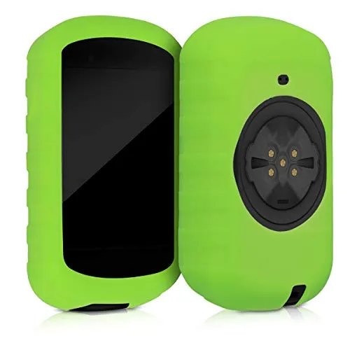 kwmobile Custodia compatibile con Garmin Edge 830 - Cover protettiva navigatore bici - Porta navigatore dispositivo GPS in silicone - verde