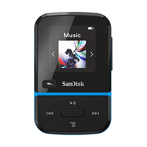 SanDisk Lettore MP3 Clip Go Blu da 16 GB