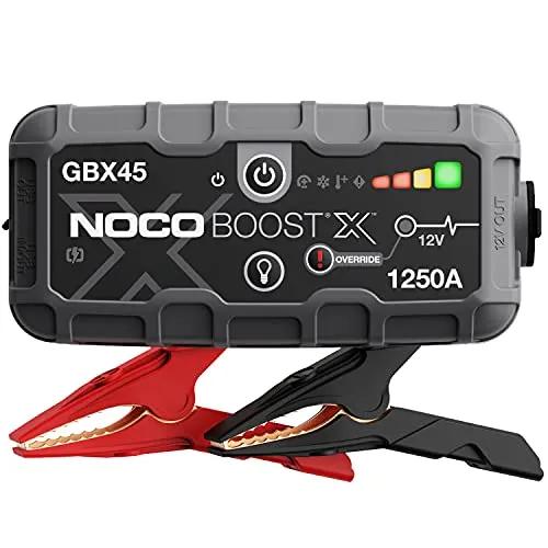 NOCO Boost X GBX45, 1250A 12V Portatile Avviatore Batteria Auto, Professionale Batteria Booster e Emergenza Cavi di Avviamento per Motori a Benzina Fino a 6.5 Litri e Diesel Fino a 4.0 Litri