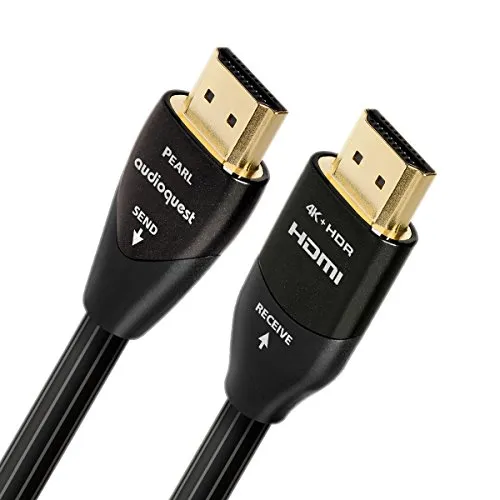 Audioquest - Cavo ethernet e 3D ad alta velocità, 1,4 HDMI, 5 metri, colore: Perla