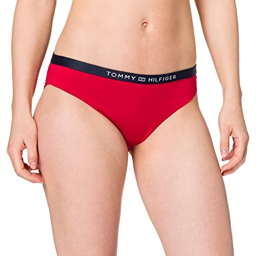 Tommy Hilfiger Classic Parte Inferiore del Bikini, Rosso primario, M Donna