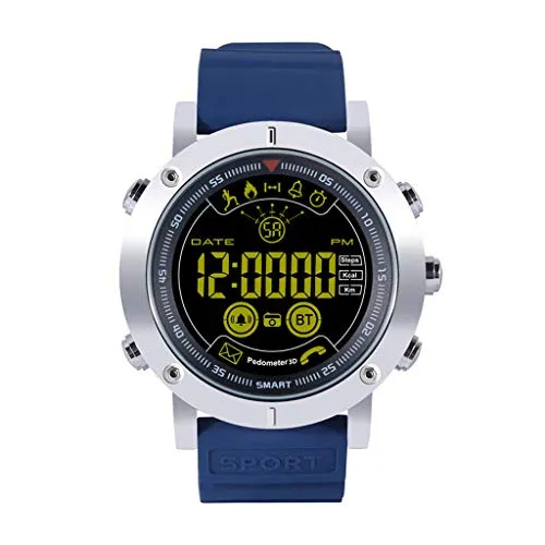 AsDlg Smart Watch, IP68 Impermeabile Sport all'Aria Aperta Orologi Intelligenti per Gli Uomini Bluetooth con SMS Call Notification Calorie Counter Pedometro Orologio per iPhone Android