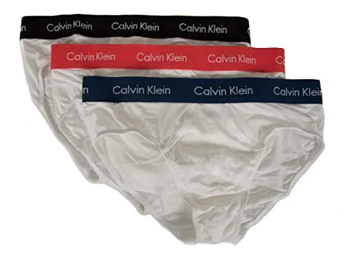 Calvin Klein Underwear, slip da uomo in cotone elasticizzato, confezione da 3 Wzq W-black / Cayenne / Airoforce Wb L