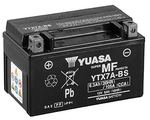 Yuasa batteria di ricambio AGM SLA Ytx7a-bs