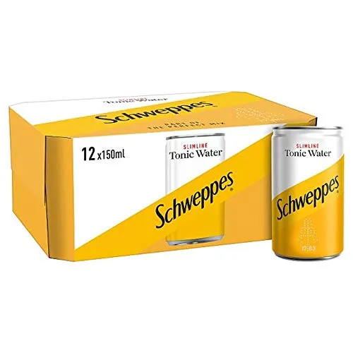 Schweppes - Acqua tonica a basso contenuto calorico, 12 x 150 ml, 1800 g
