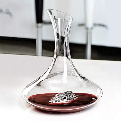 Europea Creativo Decanter per Vino Cristallo Decanter Classico Addensare Caraffa per Vino Portare-Gratuito Decanter per Vino Rosso Decanter E Aeratore Fatto A Mano-a 1.5l