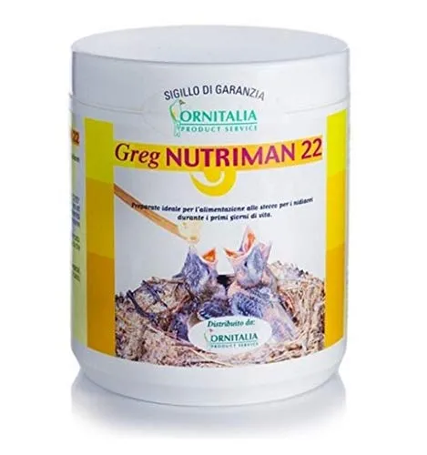 Greg NUTRIMAN 22 con SPIRULINA GR 500 Pappa da IMBECCO