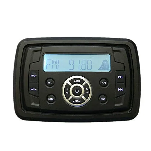 CX ECO Altoparlanti Impermeabili Bluetooth Lettore mp3 Audio Resistente alle intemperie Adatto per Auto da Sauna per Auto e Moto ATV UTV Truck Jeep