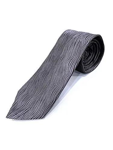 Emporio Armani cravatta seta fantasia optical dimensioni 138x6,5 cm