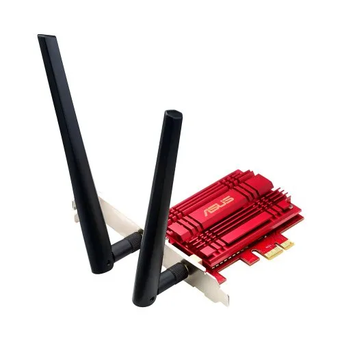 Asus PCE-AC56 Scheda di rete PCI-Ex Wireless AC1300 DUAL Band 400/867 Mbps 2.4Ghz /5Ghz dualband / 2 Antenne esterne