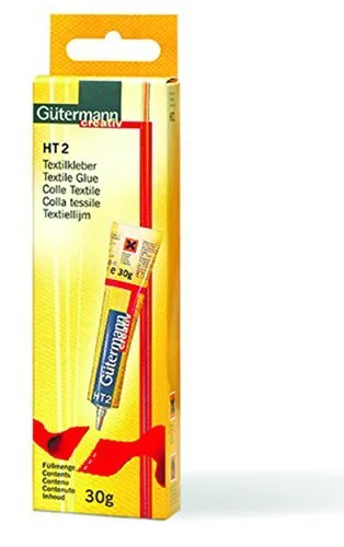 Gutermann HT2 - Confezione da 2 confezioni da 30 g di colla tessile per tessuti, per cucito
