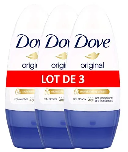 Dove - Deodorante originale anti-transpirant Original, 3 pz. (3 x 50 ml)