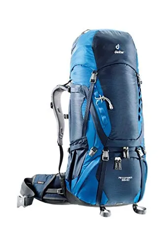 Deuter Aircontact 65 + 10, Zaino Unisex-Adulto, Viola (Midnight/Ocean), 84 x 30 x 26 cm