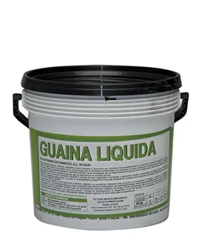 GUAINA LIQUIDA BITUMINOSA ELASTOMERO ALL'ACQUA KG.18 NERA IMPERMEABILIZZANTE