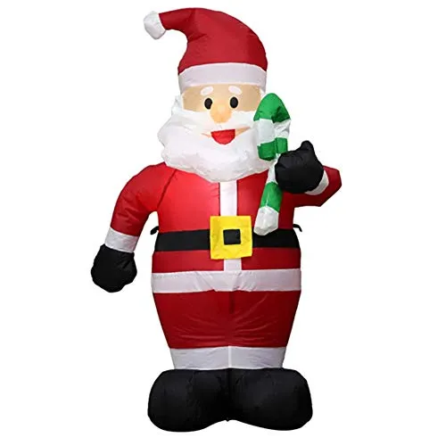 Euopat Natale Babbo Natale, Decorazioni Natalizie, Babbo Natale Gonfiabili Luci Accese Yard Decor Doll, Decorazioni Natalizie da Giardino All'aperto