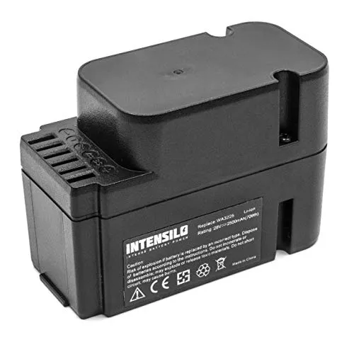 INTENSILO Batteria Compatibile con Worx Landroid M800 WG790E.1 Robot rasaerba sostituisce WA3225, WA3565 - (Li-Ion, 2500mAh, 28V) - Ricaricabile