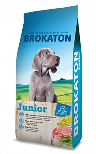 Brokaton Dog Junior Cibo per Cani, 20 kg