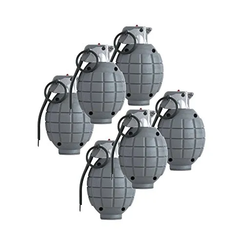 kt Bambini Army SAS Giocattolo Bombe a Mano - Set di 6 Nero Dummy Granate