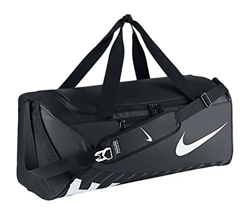 Nike Nk Alpha L Duff, Borsa Training Uomo, Black/Black/White, Taglia Unica