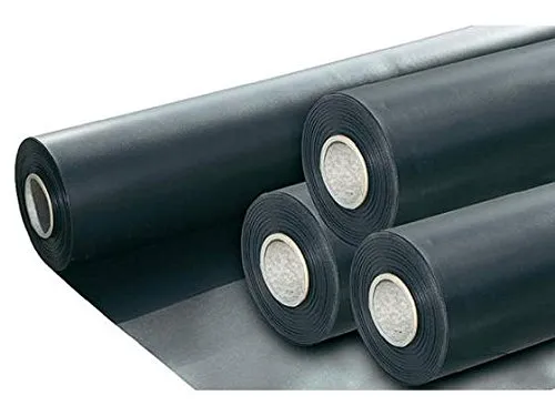 Telo Impermeabile in Puro PVC ATOSSICO Nero Spessore 0.5 mm 4x8 mt