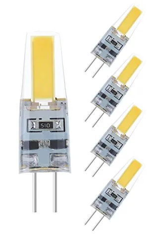 NuLoXx - Confezione da 5 LED G4 COB 2W/840 4000K, 180 lm, AC/DC, 12 V, angolo di diffusione di 360°
