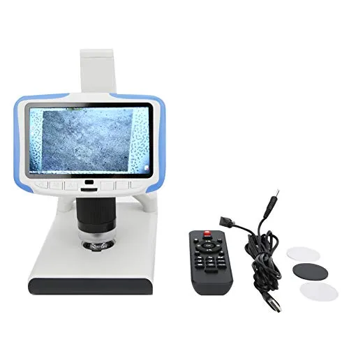 Microscopio digitale con supporto regolabile per display a schermo grande da 5 pollici AD205 200X DC 5V Megapixel Compound