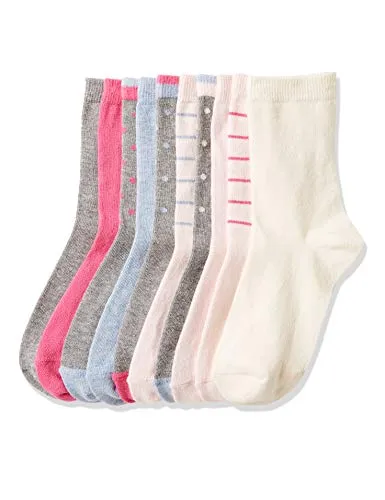 Marchio Amazon - RED WAGON - Patterned Ankle Socks, Calze Bambina, Multicolore (Multicolour), 30.5-35.5 EU, Label: 12 UK Child to 3 UK