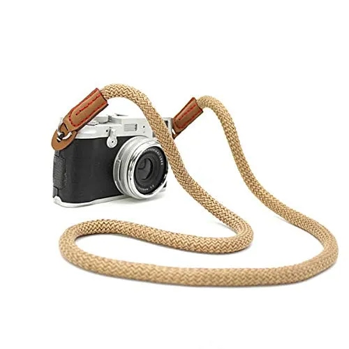 Tracolla per Videocamera Fotocamera, Vintage Universale Collo Tracolla Cintura con Imbracatura per Adattatore per Fotocamera DSLR Canon Nikon Pentax Sony ecc.(100CM)