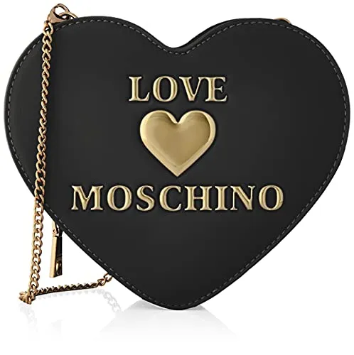 Love Moschino Donna, Borsa a Spalla, Pre Collezione Autunno Inverno 2021, Nero, U