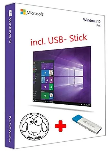 Windows 10 Pro Original 64 bit + chiavetta USB di Sheepsoft®