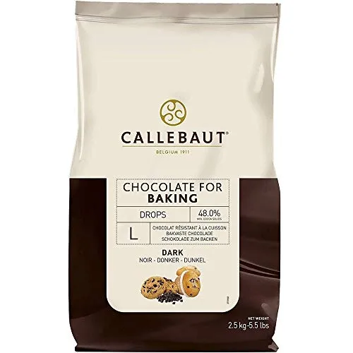 Callebaut - Gocce di Cioccolato Fondente per la Cottura da Forno 2,5kg