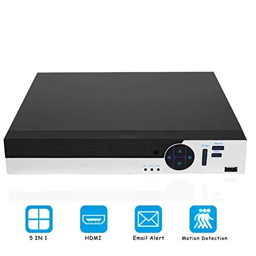 Telecamera di sicurezza 1080P, AHD VCR 16 canali disponibili Kit telecamera di sicurezza domestica professionale Servizio di controllo remoto wireless integrato(EU)