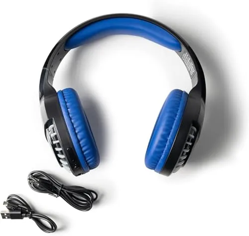 Celly, Cuffie Wireless Speed, Linea Sparco, Cuffie Gaming Over Ear, con Design Funzionale e Archetto Regolabile, Microfono Incorporato e Controllo da Remoto, con Luci Led Rainbow