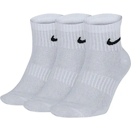 Nike Lightweight Ankle Socks - Confezione da 3 paia di calze bianco L