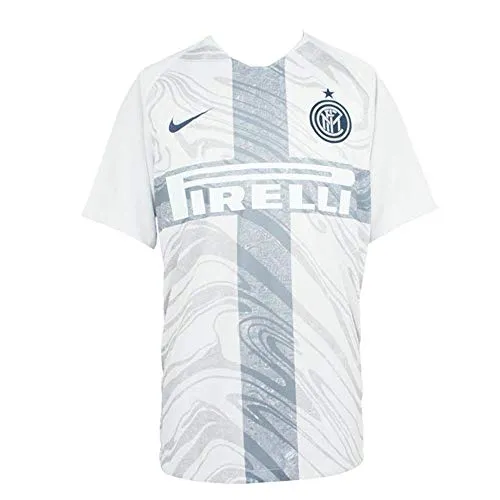 Nike Inter Mailand Breathe Stadium 3rd, T-Shirt Uomo, Vast Grey/Thunder Blue, L