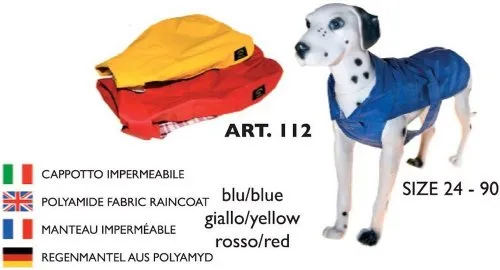 Fashion Dog Cappotto in tela cerata foderato cotone scozzese per cani taglia 43