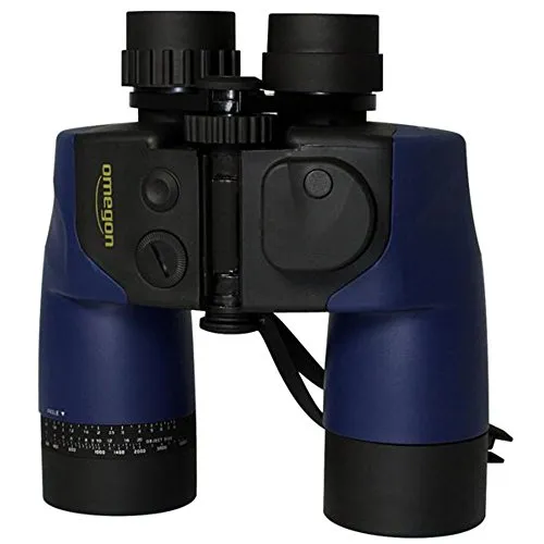 Omegon Binocolo Seastar 7x50, binocolo Marino con Bussola Digitale e ingrandimento 7X