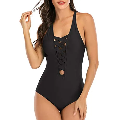 Toamen Costume da Bagno Interi Monokini con Push-Up Elegante Bikini Beachwear da Mare Spiaggia Piscina