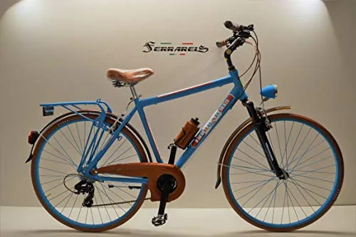 Cicli Ferrareis Bici Trekking 28 Uomo City Bike in Alluminio 21V Shimano Personalizzabile