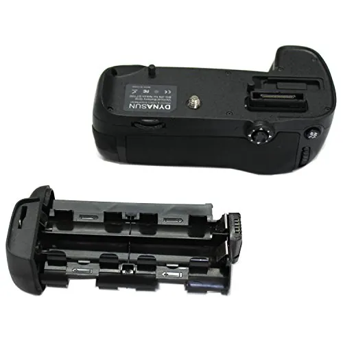 DynaSun D15 Impugnatura Battery Grip Professionale per Nikon D7100, Compatibile MB-D15 con Alloggiamento Speciale per 6 Batterie Stilo AA, Nero