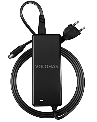 VOLOHAS Caricabatterie per Xiaomi M365/Ninebot Segway ES1/ES2/E25/f20d/f30d/f40d Accessori Scooter elettrici, 42V 2A, 84 W Adattatore Caricatore Monopattino Elettrico Input: 100-240V AC, 50/60Hz, 1.5A