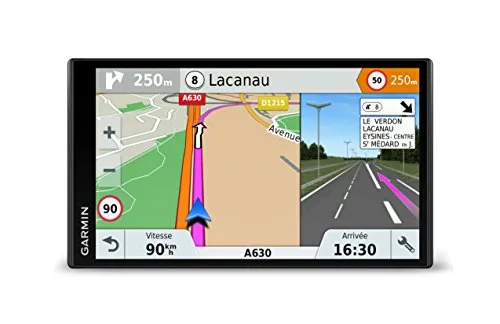 Garmin Drivesmart 61 EU LMT-S Navigatore 6.95" Edge-To-Edge Smart, Mappa Italia Europa Completa, Aggiornamento a Vita e Servizi Live via Bluetooth, App Smartphone Link