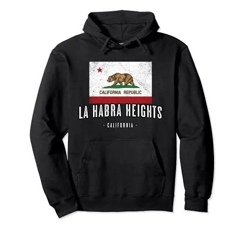 LA HABRA HEIGHTS California | Cali City, Città CA Bandiera - Felpa con Cappuccio